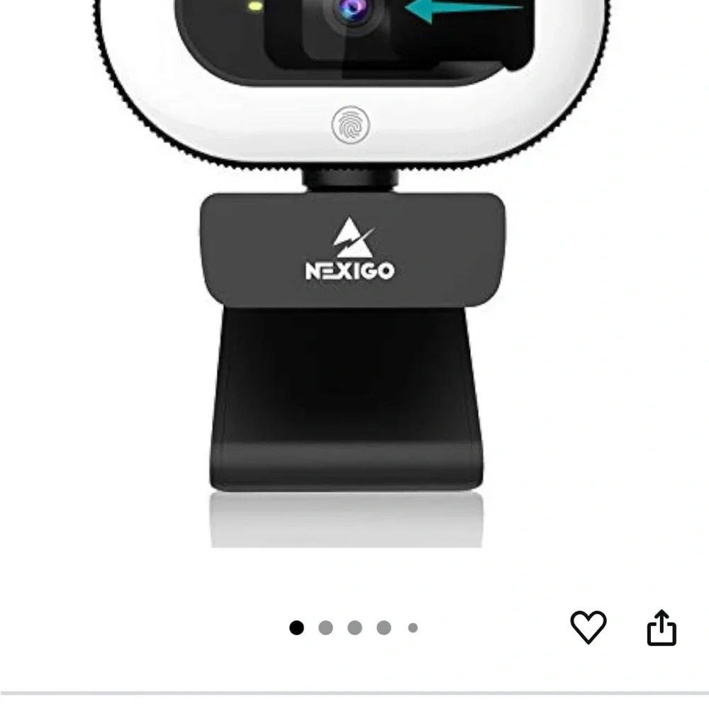 New in box N930E Full HD Web camera with ring light